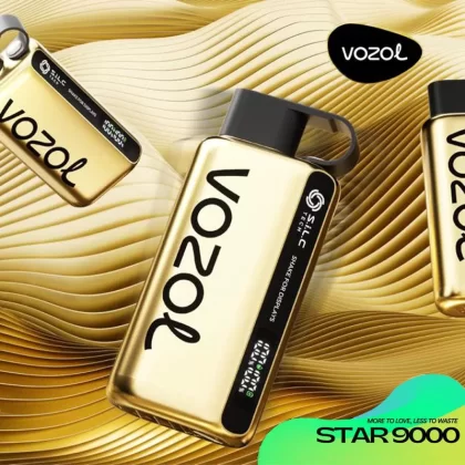 Vozol STAR 9000 Limited "GOLD" Edition Disposable Vape - 9000 Puffs - Pineapple Coconut Ice (Limited "GOLD" Edition)