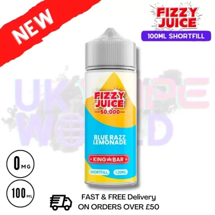 Blue Razz Lemonade Fizzy Juice 100ml E-Liquid – £7.99