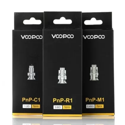VOOPOO PnP Series Coils - 5 Pack; C1 - 1.2 Ohm, M1 - 0.45 Ohm