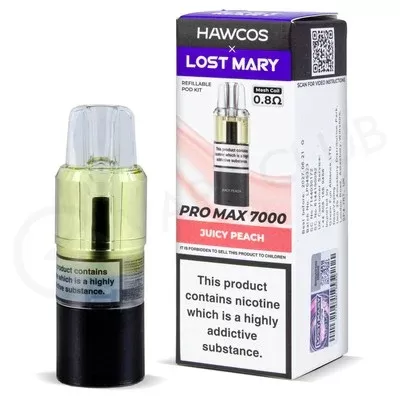 Juicy Peach Hawcos x Lost Mary Pro Max 7000 Refill Pack