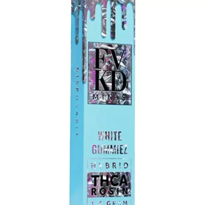 White Gummiez FVKD Minis THCA Live Rosin Disposable 1.5G - Vape Store