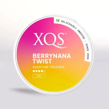 XQS BerryNana Twist Nicotine Pouches - Vape Product