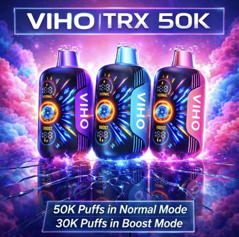 VIHO TRX 50K - Clear - Vapeciga - Image 2
