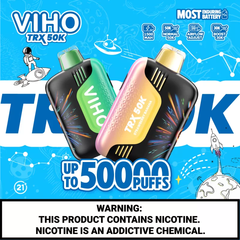 VIHO TRX 50K - Clear - Vapeciga - Image 3