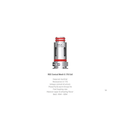 SMOK RGC Conical Mesh Coil 0.17ohm - DC 0.6ohm MTL Coil