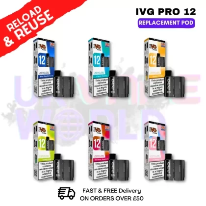 IVG Pro 12 Replacement Pods – £4.99