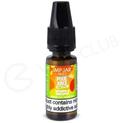 Satsuma & Pineapple Nic Salt E-Liquid by Imp Jar Select & Pixie Juice