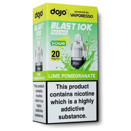 Lime Pomegranate Pod & Refill by Dojo Blast 10k - Ecigarettedirect Co