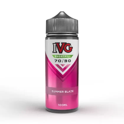 IVG 70/30 100ml Shortfill E-Liquid Summer Blaze - Nicotine Strength#0mg (A76F69) (A76F69)