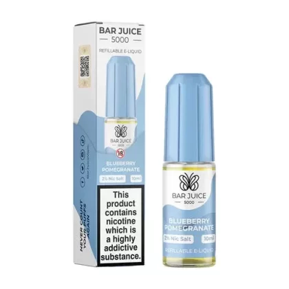 Bar Juice 5000 Blueberry Pomegranate Nic Salt Vape juice 10ml - Nicotine Strength#10mg>20MG