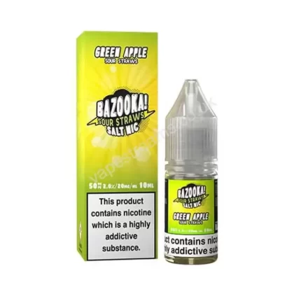 Green Apple Nicotine Salt E-Liquid by Bazooka - Vapestreams Co