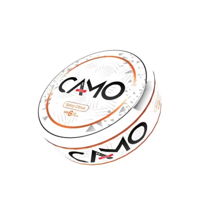 Camo Spice Citrus Nicotine Pouches – 20 Pouches - Strength#6mg>12mg>25mg (6B4EB7)