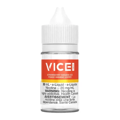 Vice Salt Nic E-Liquid – Strawberry Banana Ice 30ml - Nicotine Strength#12mg/ml>20mg/ml