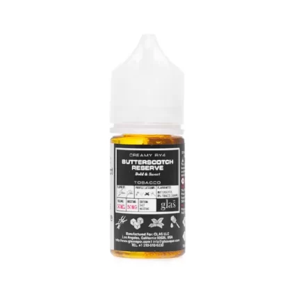 Glas Basix Salts | Butterscotch Reserve - Nicotine#50mg>30mg