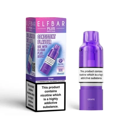 Elf Bar Plus Grape Prefilled Pod + Refill - 20mg