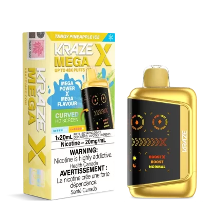 Kraze Mega X 48K – Tangy Pineapple Ice Disposable Vape