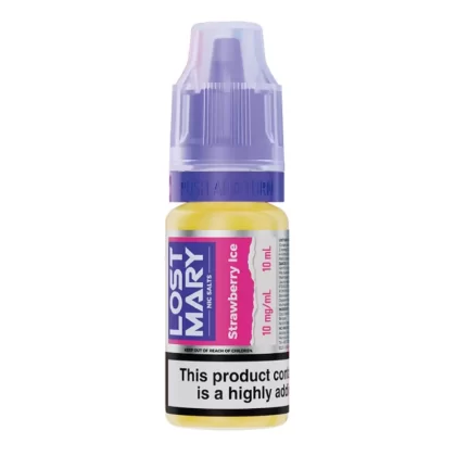 Strawberry Ice Nic Salt E-Liquid by Lost Mary (10ml) - 10mg