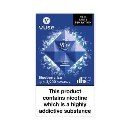 Vuse ePod Taste Sensation Blueberry Ice Pods (2 Pack) - Strength#18mg (72E9E5)