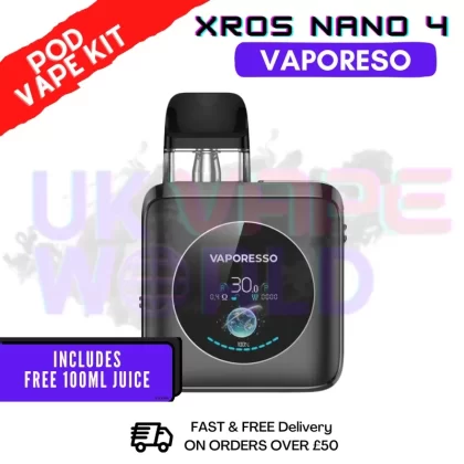 Vaporesso Xros Nano 4 Graphite Black Vape Kit