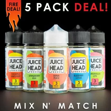 Juice Head Freeze Eliquid – Mix and Match (5 Pack) 500ml