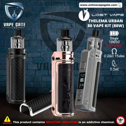 Lost Vape Thelema Urban 80 Vape Kit (80W) - Gunmetal Carbon Fiber