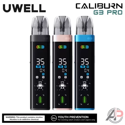 Uwell Caliburn G3 Pro Pod System Starter Kit Device - Emerald Green, Golden Purple