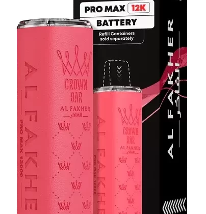 Pink Al Fakher Crown Bar Pro Max 12K Device