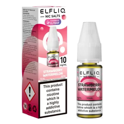 Strawberry Watermelon Nic Salt E-Liquid by Elf Bar Elfliq (10ml) - 10mg