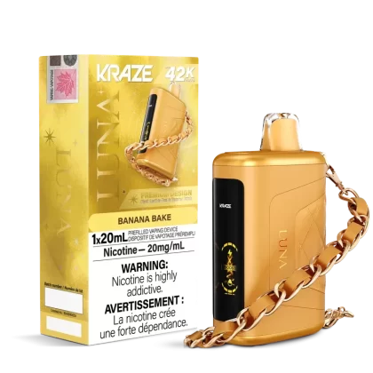 Kraze Luna 42K Banana Bake Disposable Vape