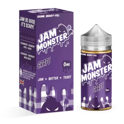 JAM MONSTER E-Liquid 100ML 0MG Vape Juice 75VG 25PG TPD VERSION – All Flavour