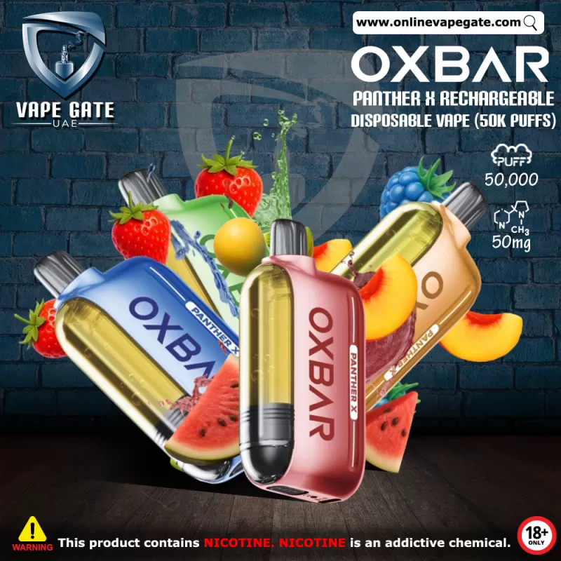 Oxbar Panther X Rechargeable Disposable Vape (50K Puffs) - Mango Passionfruit / 20 mg