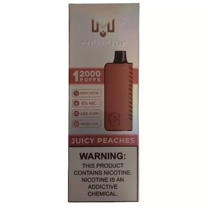 Juicy Peaches – Milli Bar 12000 - Ejuicewarehouse