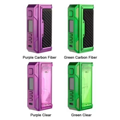Lost Vape Thelema Quest Box Mod 200W - Green Carbon Fiber