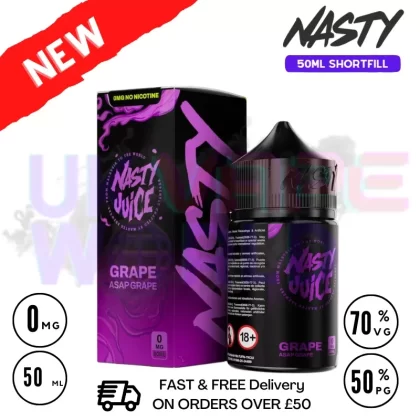 Nasty Juice Asap Grape 50ml Shortfill | Cheapest