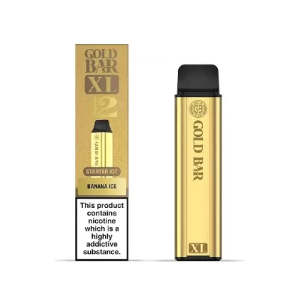 Gold Bar XL Prefilled Pod Kit Banana Ice - Strength#20mg