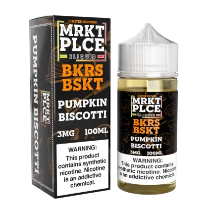MRKTPLCE - "BKRS BSKT" Pumpkin Biscotti - 100ML E-Liquid (Limited Edition) - 3MG