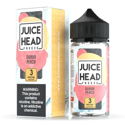 JUICE HEAD FREEZE – GUAVA PEACH 100ML - Vapebazaar Pk