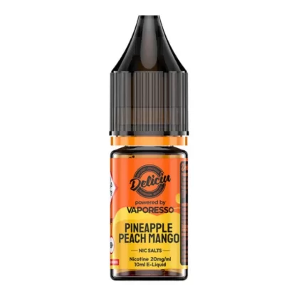 Pineapple Peach Mango Nic Salt E-Liquid by Deliciu (10ml)