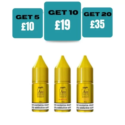 Kingston Au Gold Bar Salts 10ml E-liquids - Blue Fusion / 20mg