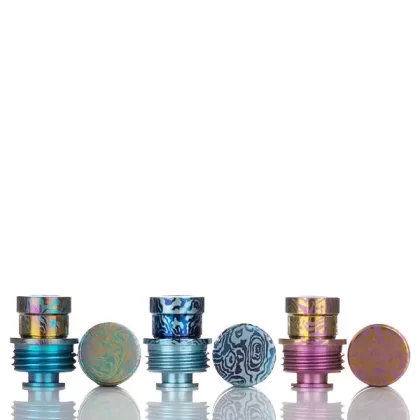 MK MODS Titanium Integrated Drip Tip and Button for CTHULHU AIO - Blue