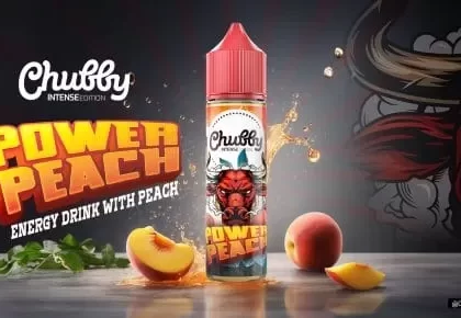 CHUBBY POWER PEACH ICE ELIQUID - Elegantvapestore