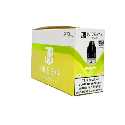 Banana Ice 5x 10ml Nic Salt Juice Bar 5000 E Liquid