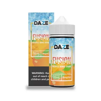 Pineapple Mango Orange Iced by 7Daze Fusion 100mL - Nicotine Level#0mg>3mg>6mg