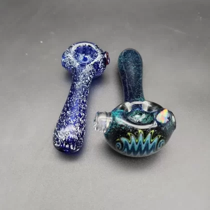 Faceted Dichro Spoon Pipes – by SlynxxGlass
