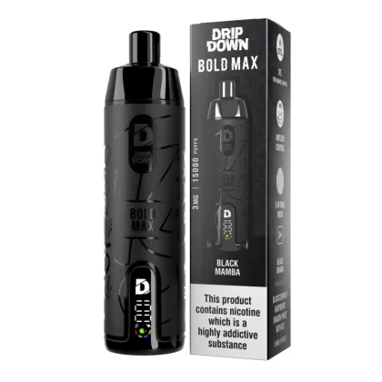 Drip Down Bold Max Black Mamba – 15000 Puffs 3mg DTL Disposable Vape
