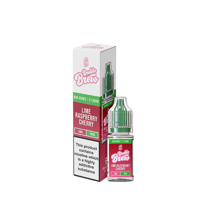 Ohm Brew Double Brew Lime Raspberry Cherry 10ml Nic Salt E-Liquid - Image 2