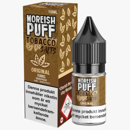 Moreish Puff Original Tobacco Salt 10mg 10ml – E juice med nikotin