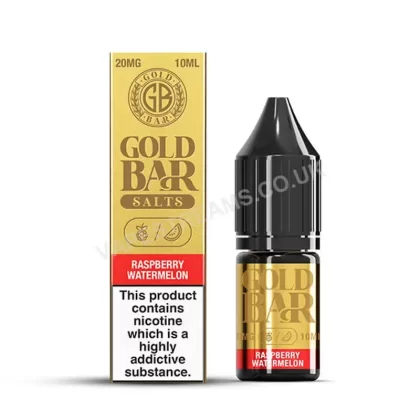 Gold Bar Raspberry Watermelon Nic Salt E-Liquid - Vapestreams Co