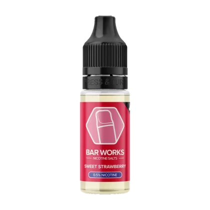 Sweet Strawberry Nic Salt by Bar Works - 10ml - 5mg - Vape Product (822BB2)