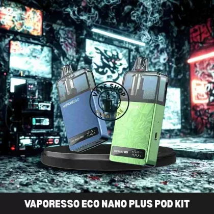 Vaporesso ECO NANO Plus Pod Kit 23W 1400mAh Buy in DUBAI - Coral Pink, Grape Green